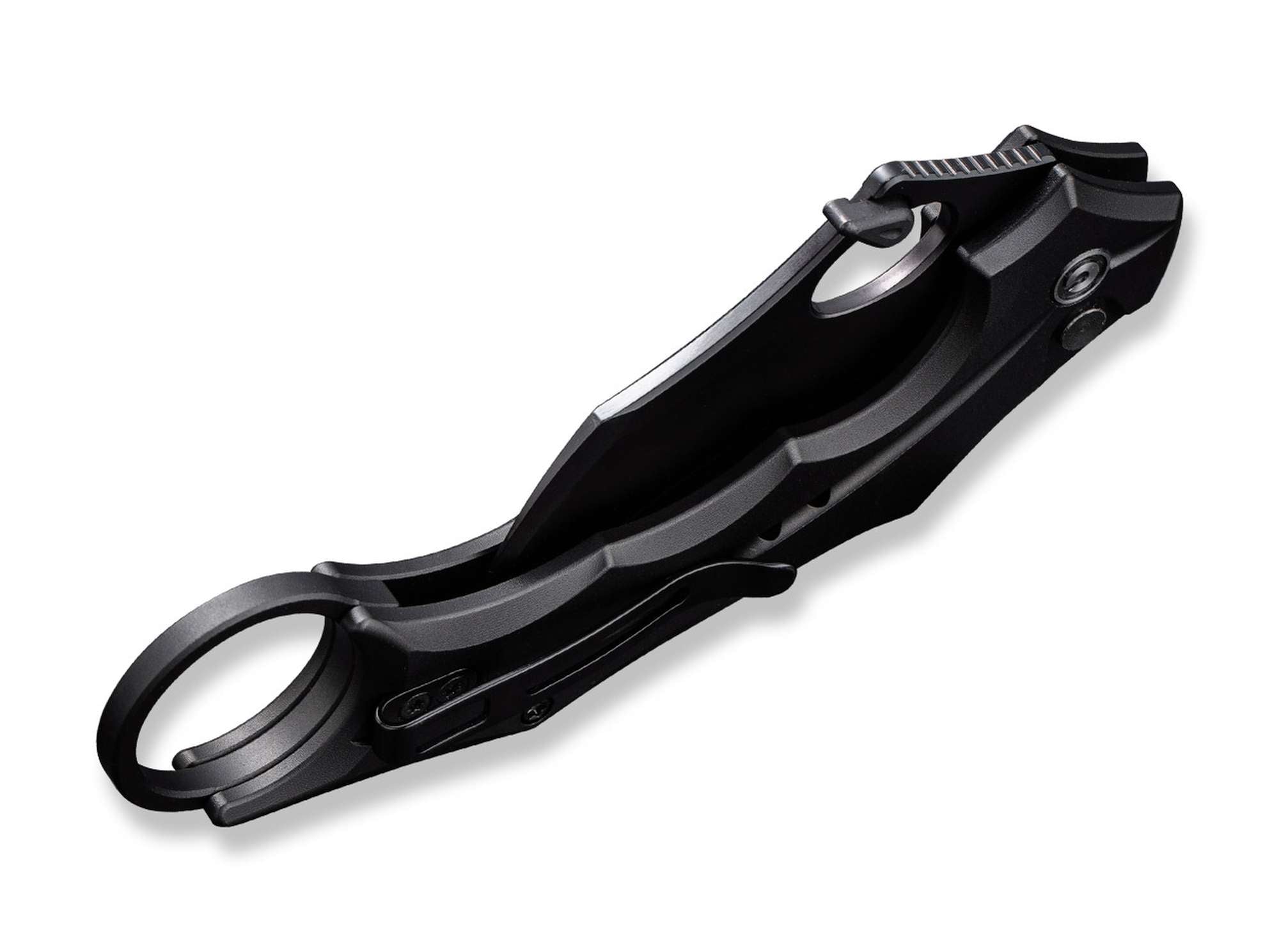 Briceag Incisor II Aluminum All Black CIVIVI- Lama Hawkbill, Mecanism Button Lock