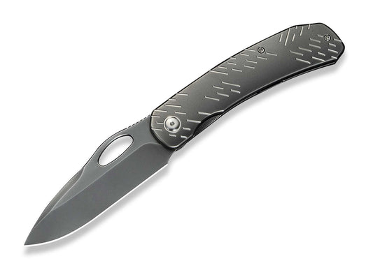 Briceag Inmate 20CV Ti Polished Gray Satin Raindrops WE Knife- EDC, Robust