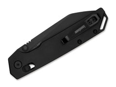 Briceag Iridium Reverse Tanto Black Kershaw- Lama D2, Blocare DuraLock