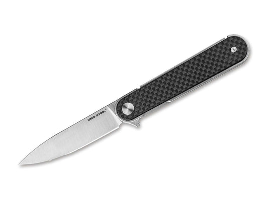 Briceag Iris Flipper CF Real Steel- Ultra-usor, Maner Carbon