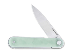 Briceag Iris Flipper G10 Natural Real Steel- Ultra-usor, Lama Drop-point