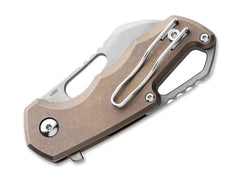 Briceag Isonzo M390 Hawkbill Titanium Bronze MKM- Lama M390, Maner Titan Bronz