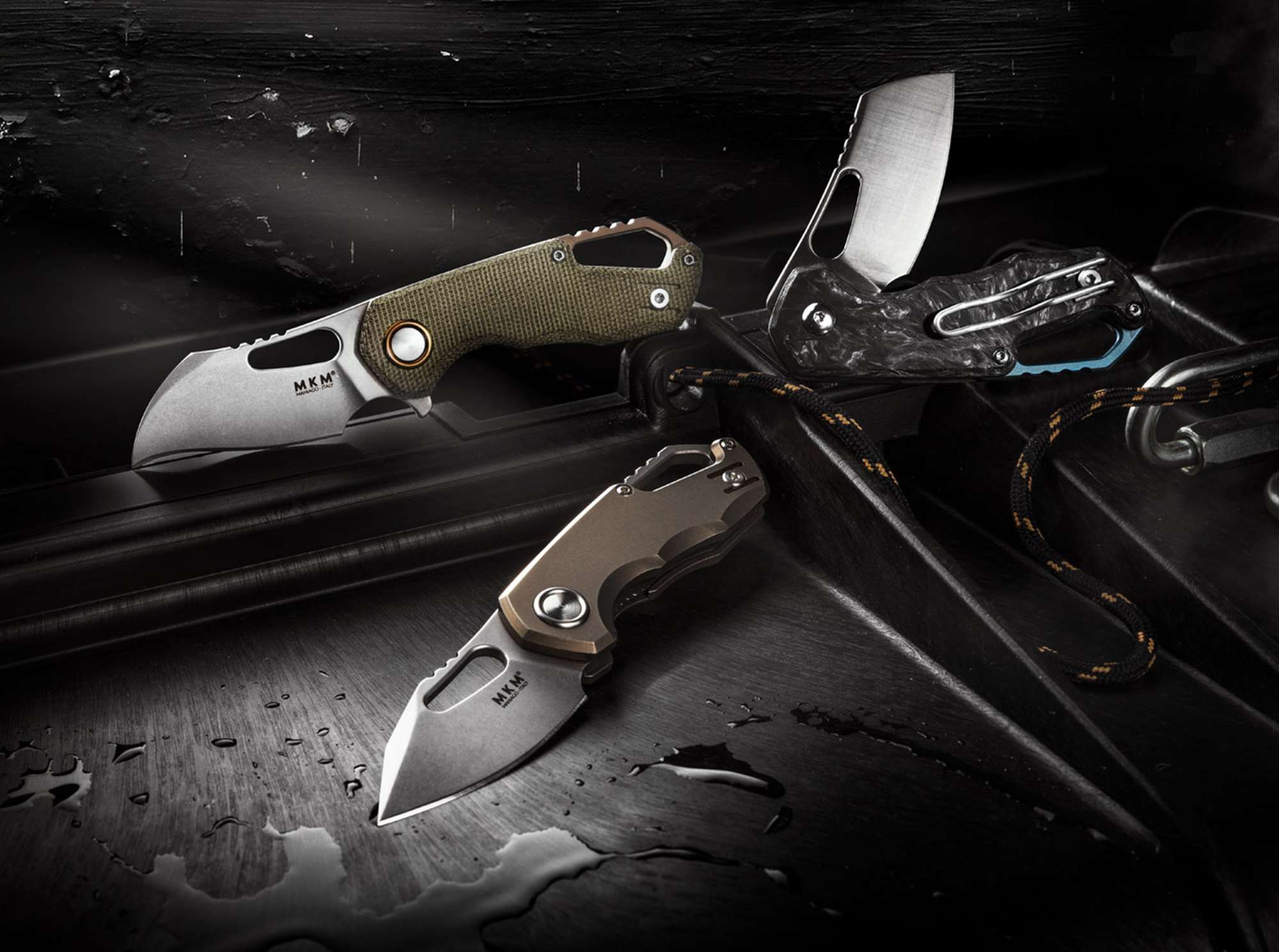 Briceag Isonzo M390 Hawkbill Titanium Bronze MKM- Lama M390, Maner Titan Bronz