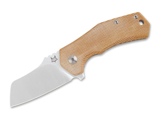 Briceag Italico Micarta Fox Knives- Lama M390, Maner Micarta Natural