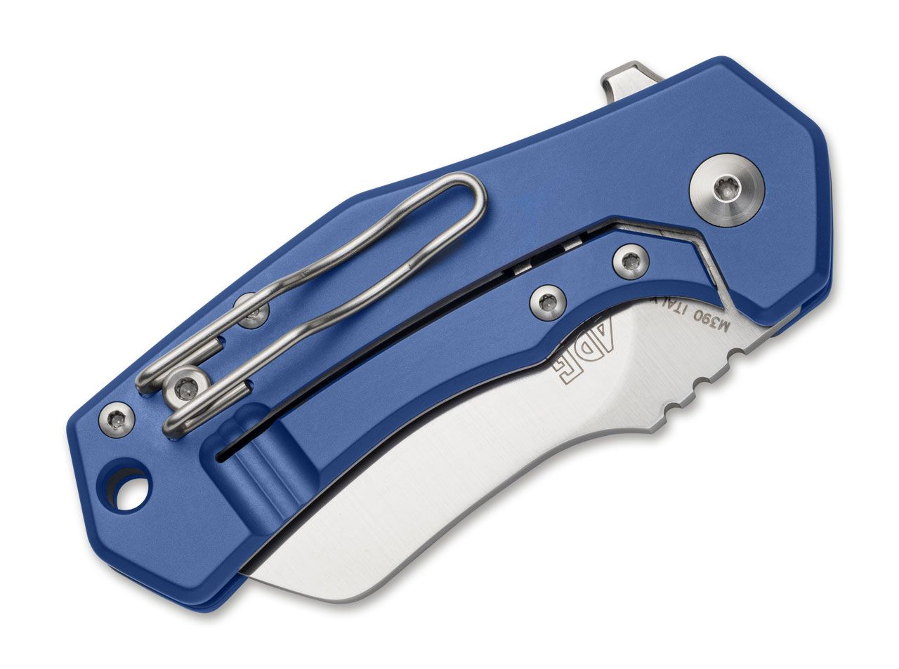 Briceag Italico Titanium Blue Fox Knives- Lama M390, Maner Titan Albastru