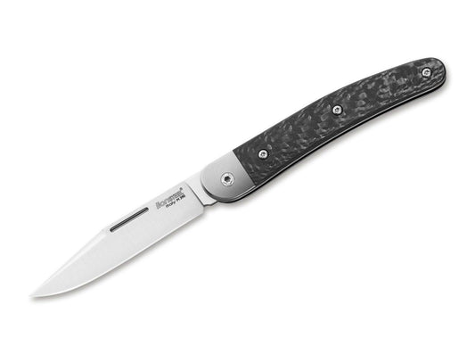 Briceag Jack One CF LionSteel- Lama M390, Maner Fibra de Carbon