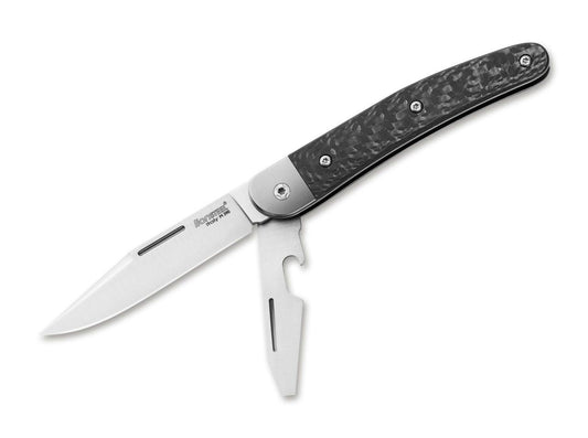 Briceag Jack Two CF LionSteel- Lama M390, Maner Fibra de Carbon