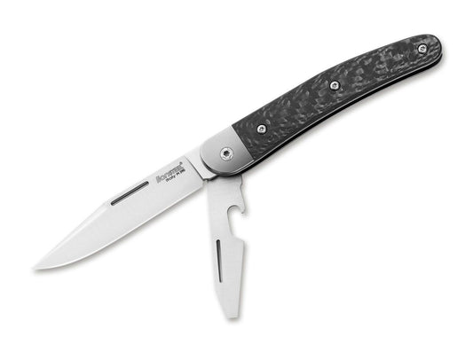 Briceag Jack Two CF LionSteel- Lama M390, Maner Fibra de Carbon