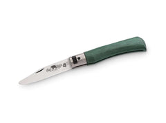 Briceag Junior S Green Old Bear- Lama cu varf rotunjit, Maner verde