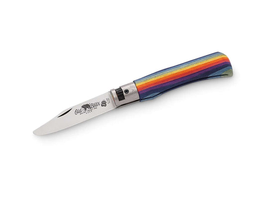 Briceag Junior S Rainbow Old Bear- Lama cu Varf Rotunjit, Maner Curcubeu