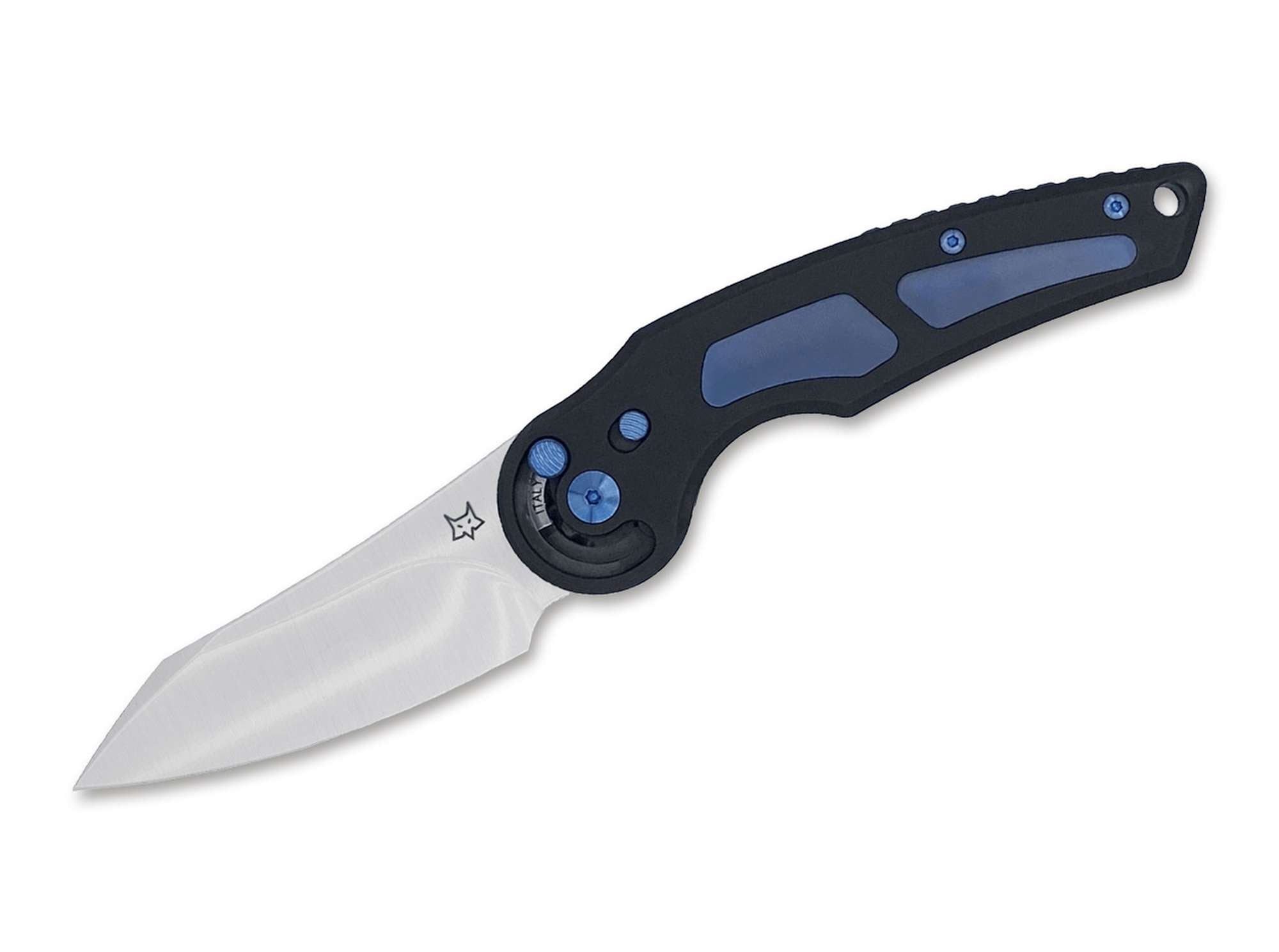 Briceag Jupiter Titanium Blue Fox Knives- Lama M390, Sistem Radius Lock