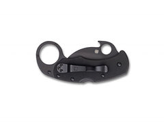 Briceag Karahawk Black G10 Black Blade Spyderco- Lama VG-10 Neagra, Maner G10 Texturat