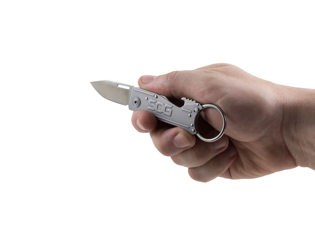 Briceag KeyTron SOG- Breloc Integrat, Deschizator Sticle
