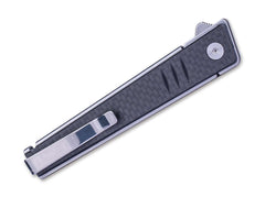Briceag Kikashi G10 CF Black Real Steel- Maner G10 Carbon, Deschidere Flipper