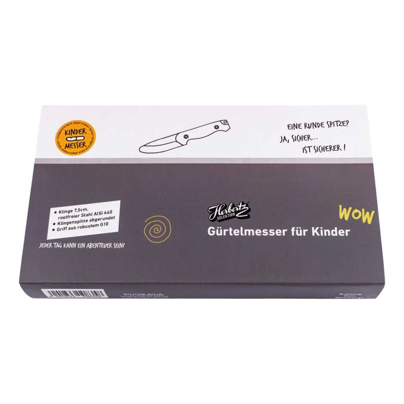 Briceag Kindermesser Negru Herbertz Selektion - Oțel 440 A, Mâner G-10