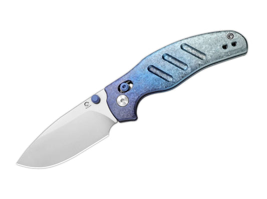 Briceag Kizer C01C 2.9 S45VN Frosted Winter Ice – Cuțit EDC Premium din Titan