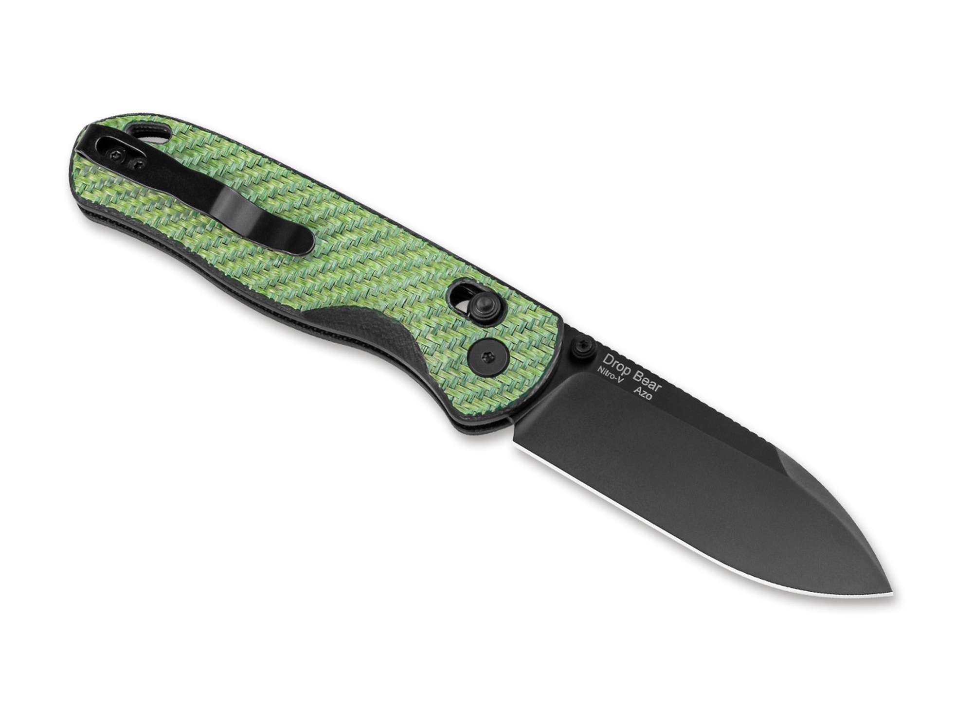 Briceag Kizer Drop Bear Nitro-V G10 CF Black Blade – Cuțit EDC Modern, Ușor și Extrem de Sigur