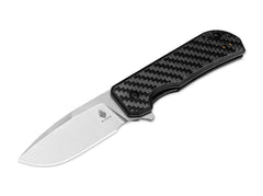 Briceag Kizer Nice Guy CF- Maner Carbon, Lama Droppoint