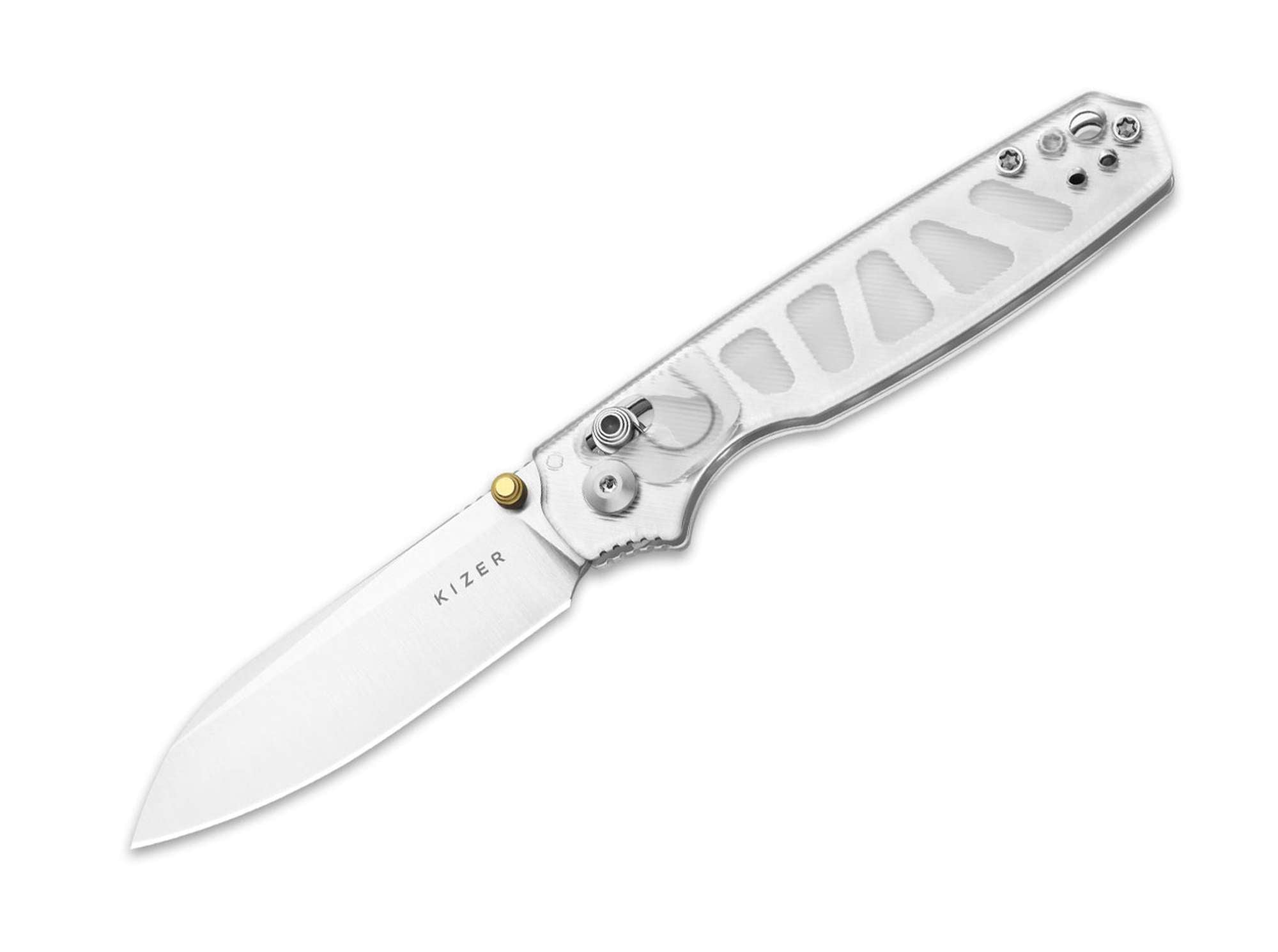 Briceag Kizer Pokiman CD AEB-L Acrylic – Cuțit EDC Modern cu Clutch Lock