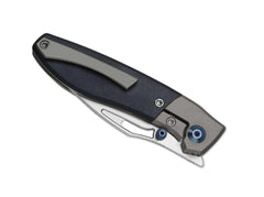 Briceag Kizer Shrike S45VN Ti Blue Richlite – Cuțit EDC Ultra Ușor Premium