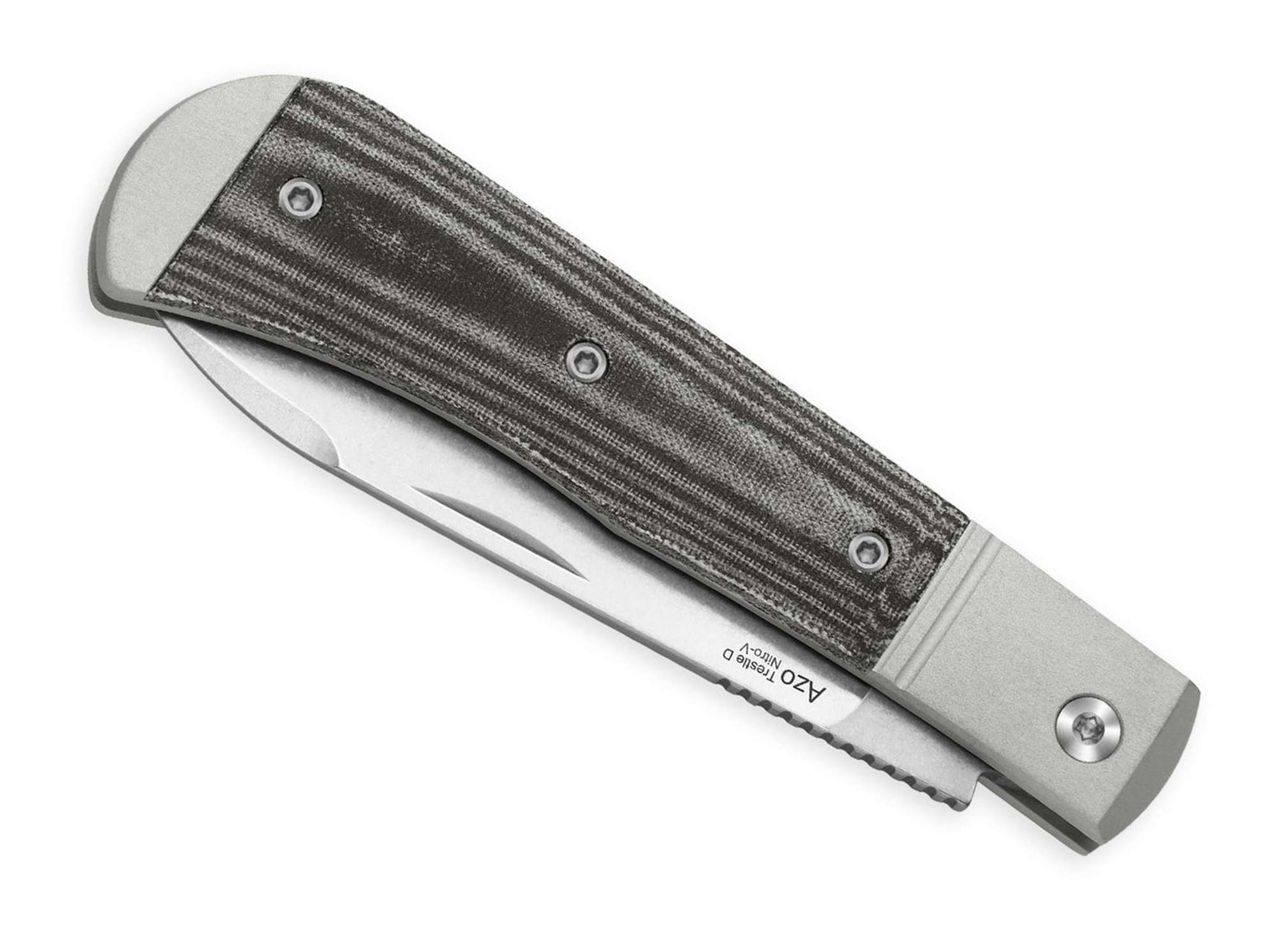Briceag Kizer Trestle D Nitro-V Black UltreX Micarta – Cuțit EDC Slipjoint Modern