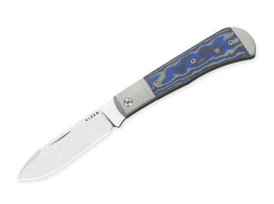 Briceag Kizer Trestle D Nitro-V – Cuțit EDC Slipjoint Modern cu Micarta și Aluminiu