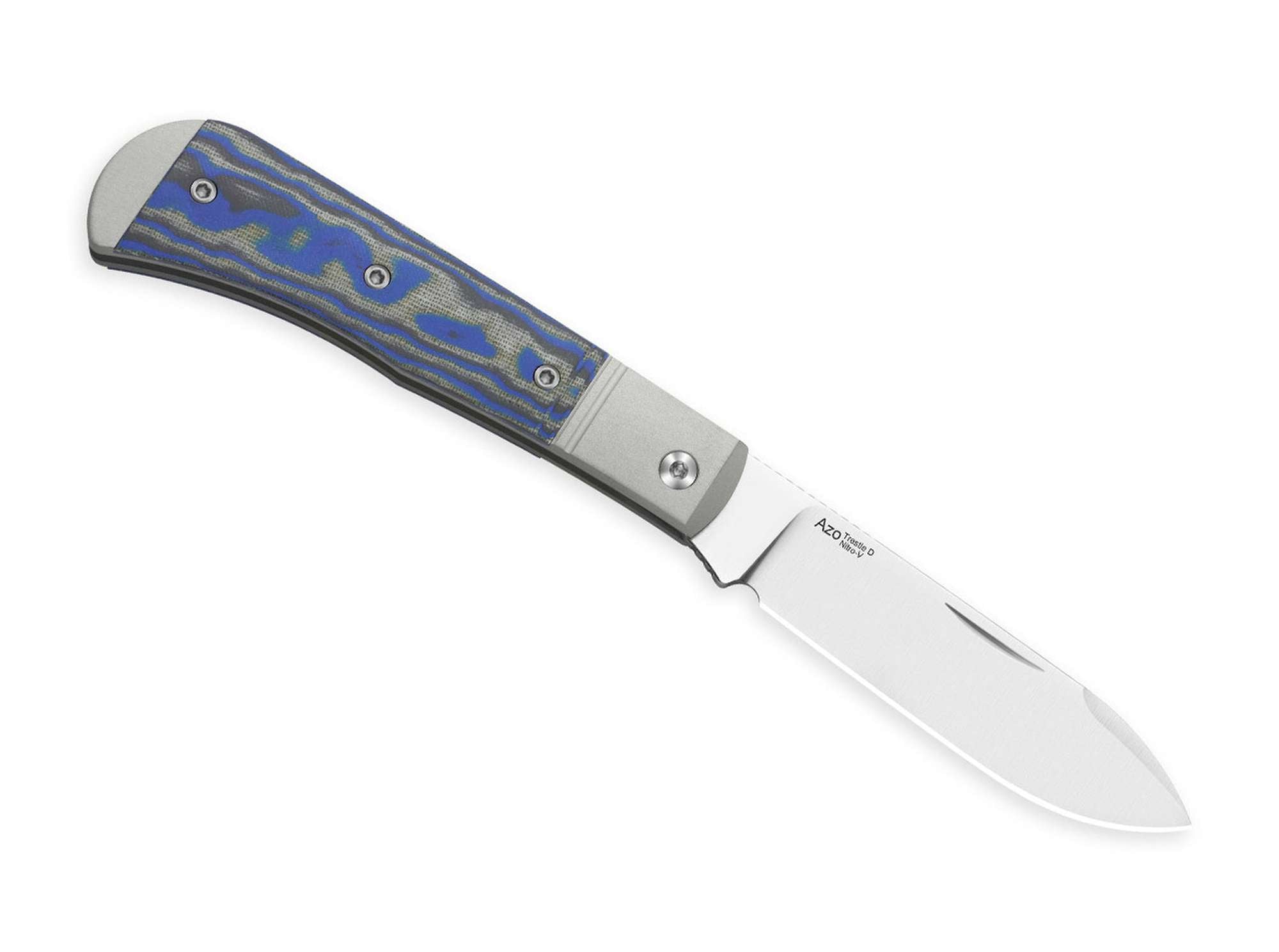 Briceag Kizer Trestle D Nitro-V – Cuțit EDC Slipjoint Modern cu Micarta și Aluminiu