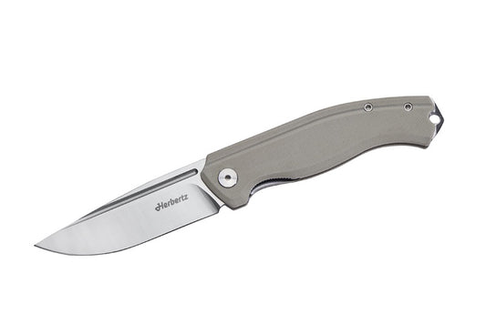 Briceag Kompakt Liner Lock Gri G10 Herbertz - Oțel D2, Sistem Liner Lock