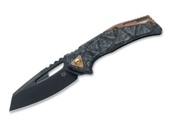 Briceag Kronos CF Dark Matter Fox Knives- Lama CPM MagnaCut, Maner Carbon