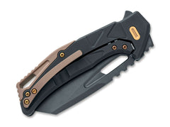 Briceag Kronos CF Dark Matter Fox Knives- Lama CPM MagnaCut, Maner Carbon