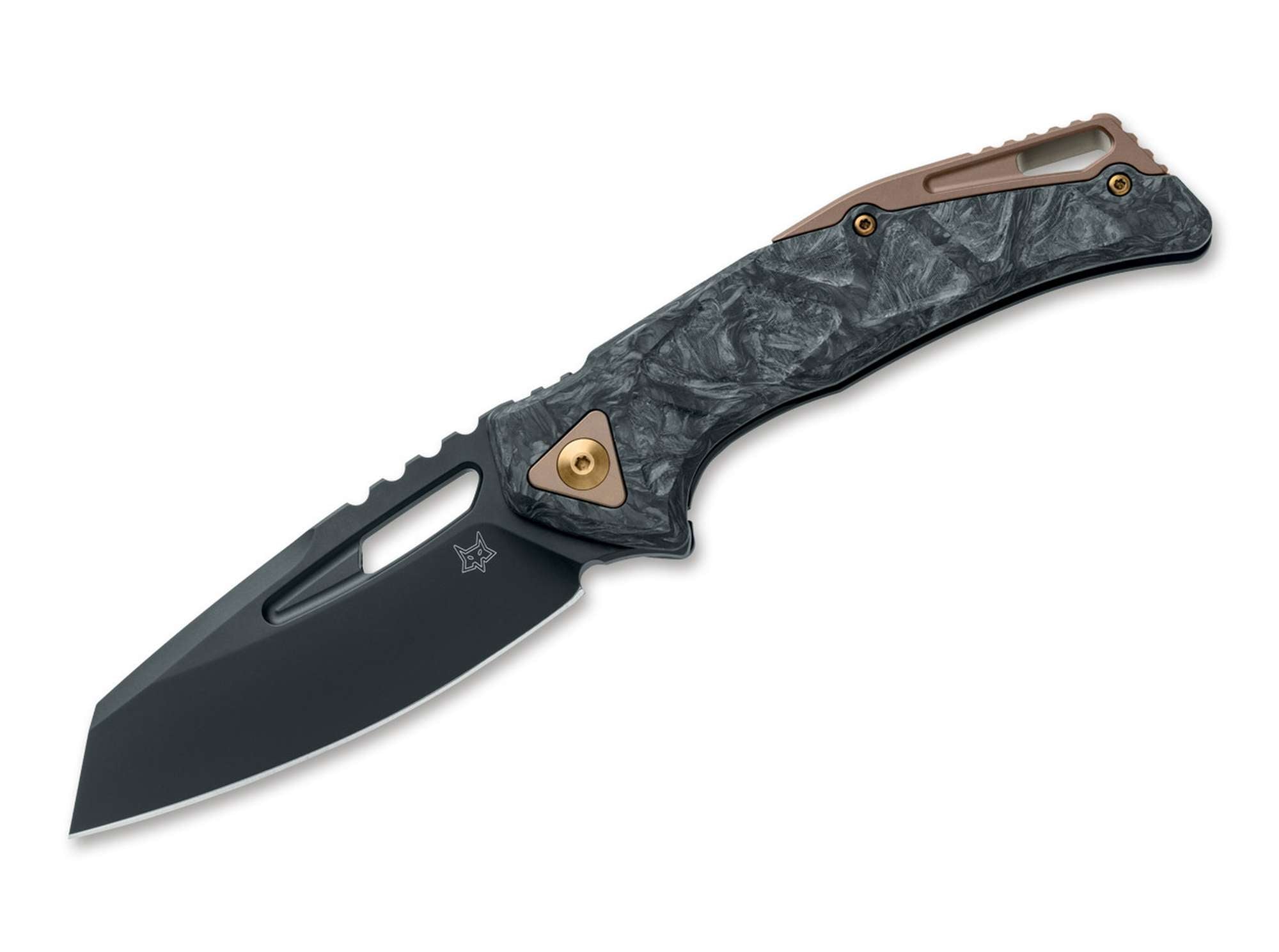 Briceag Kronos CF Dark Matter Fox Knives- Lama CPM MagnaCut, Maner Carbon