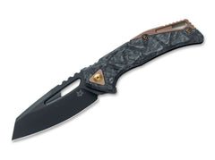Briceag Kronos CF Dark Matter Fox Knives- Lama CPM MagnaCut, Maner Carbon