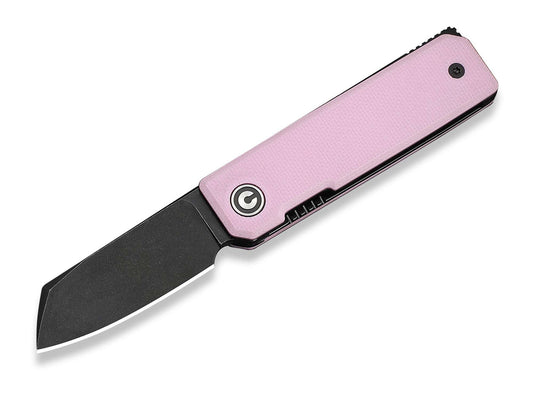 Briceag Kukei Nitro-V Pink G10 Black Stonewash CIVIVI- EDC Compact, Deschidere Flipper