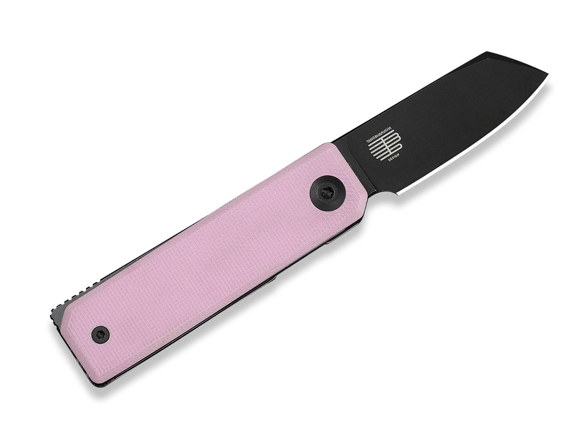 Briceag Kukei Nitro-V Pink G10 Black Stonewash CIVIVI- EDC Compact, Deschidere Flipper