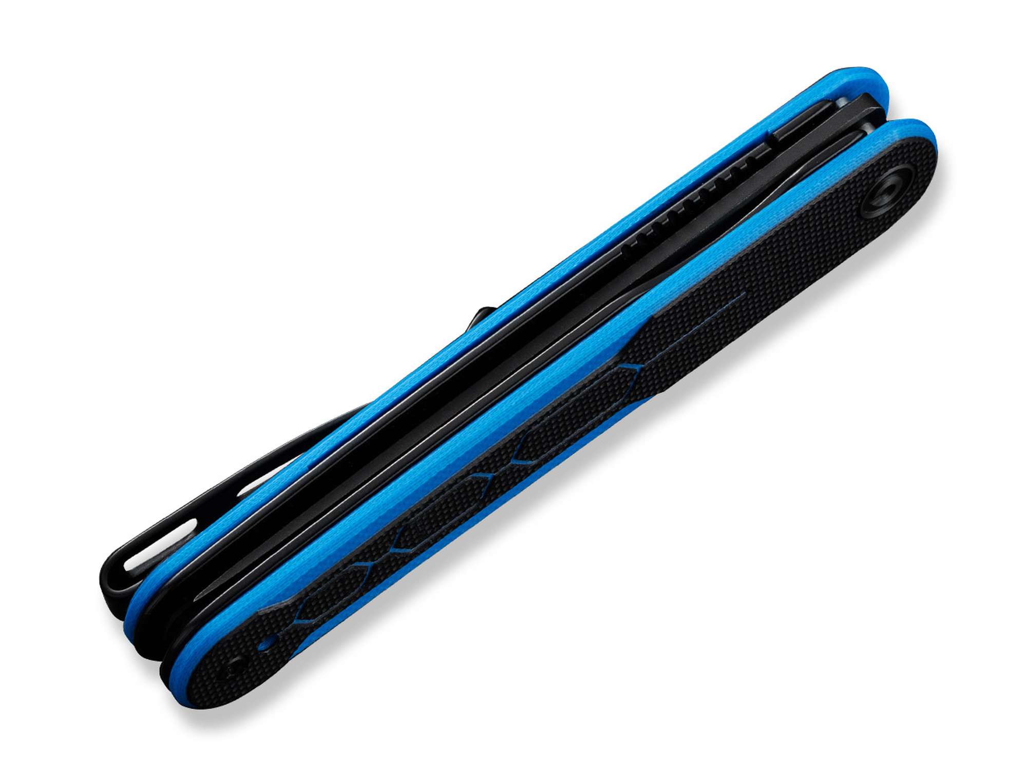 Briceag KwaiQ Milled G10 Blue & Black CIVIVI- Maner G10 Frezat, Lama Tanto Nitro-V