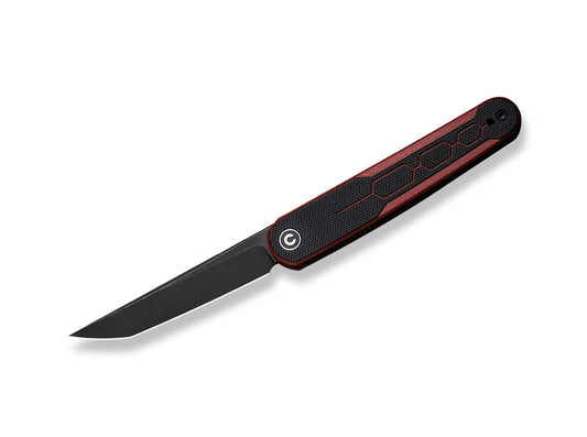 Briceag KwaiQ Milled G10 Burgundy & Black CIVIVI- Lama Tanto, Maner G10 Texturat