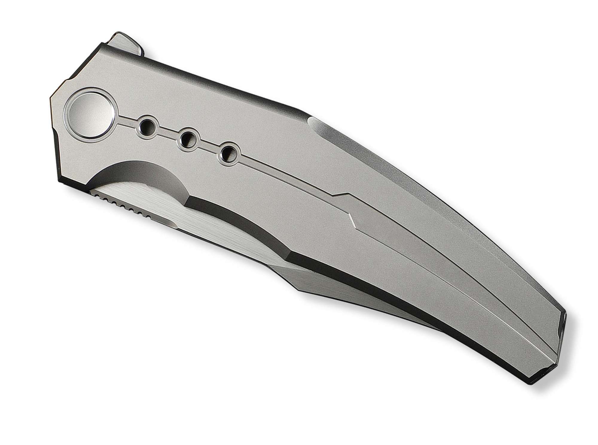 Briceag Kyklos M390 Gray Ti WE Knife- Design Elegant, Maner Titan Gri
