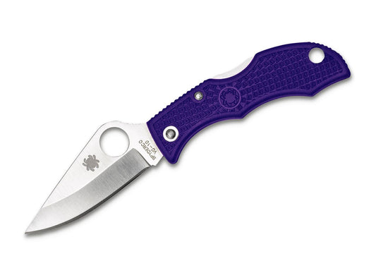 Briceag LadyBug 3 Purple Spyderco- Design Ultra-Compact, Blocare Backlock
