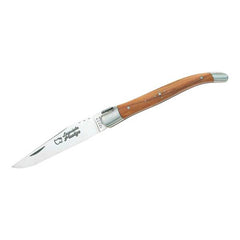 Briceag Laguiole Au Sabot - Oțel 12C27, Mâner Olivenholz, Slipjoint