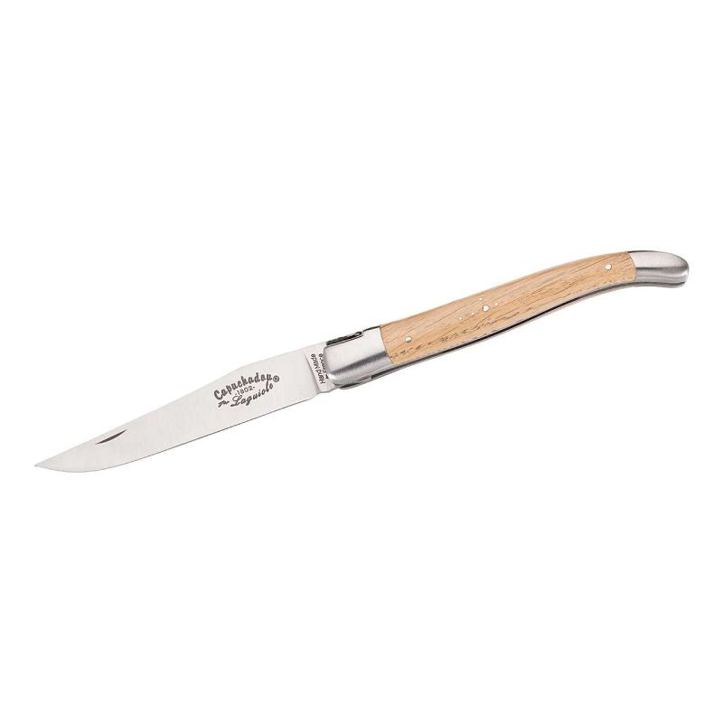 Briceag Laguiole Capuchadou Fontenille Pataud - Oțel 12C27, Mâner Lemn de Stejar