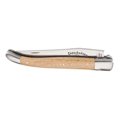 Briceag Laguiole Capuchadou Fontenille Pataud - Oțel 12C27, Mâner Lemn de Stejar