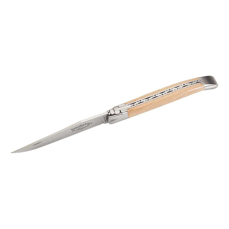 Briceag Laguiole Capuchadou Fontenille Pataud - Oțel 12C27, Mâner Lemn de Stejar