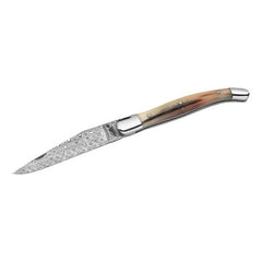 Briceag Laguiole Traditional Fontenille Pataud - Damasc, Mâner Corn de Bivol