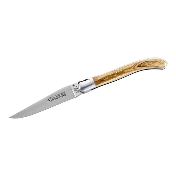 Briceag LAGUIOLE XS Olivenholz Fontenille Pataud - Oțel 12C27, Backlock