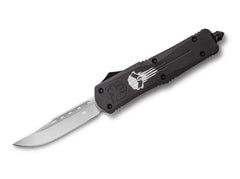 Briceag Large Black Punisher FS-3 Drop CobraTec- Lama D2 Drop Point, Mecanism OTF