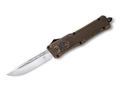 Briceag Large Bronze Distressed CTK-1 Drop CobraTec- OTF, Lama D2
