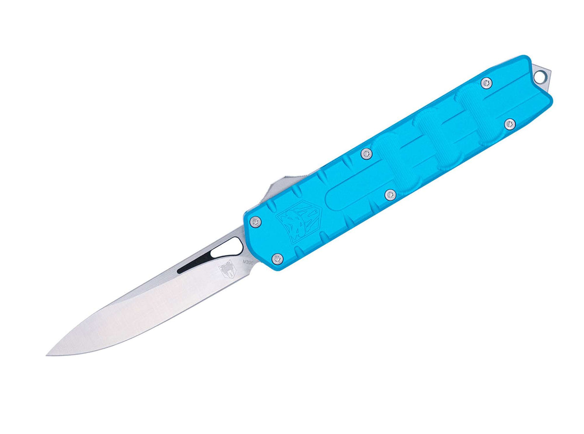 Briceag Large Enforcer Blue Drop Not Serrated CobraTec- M390, OTF