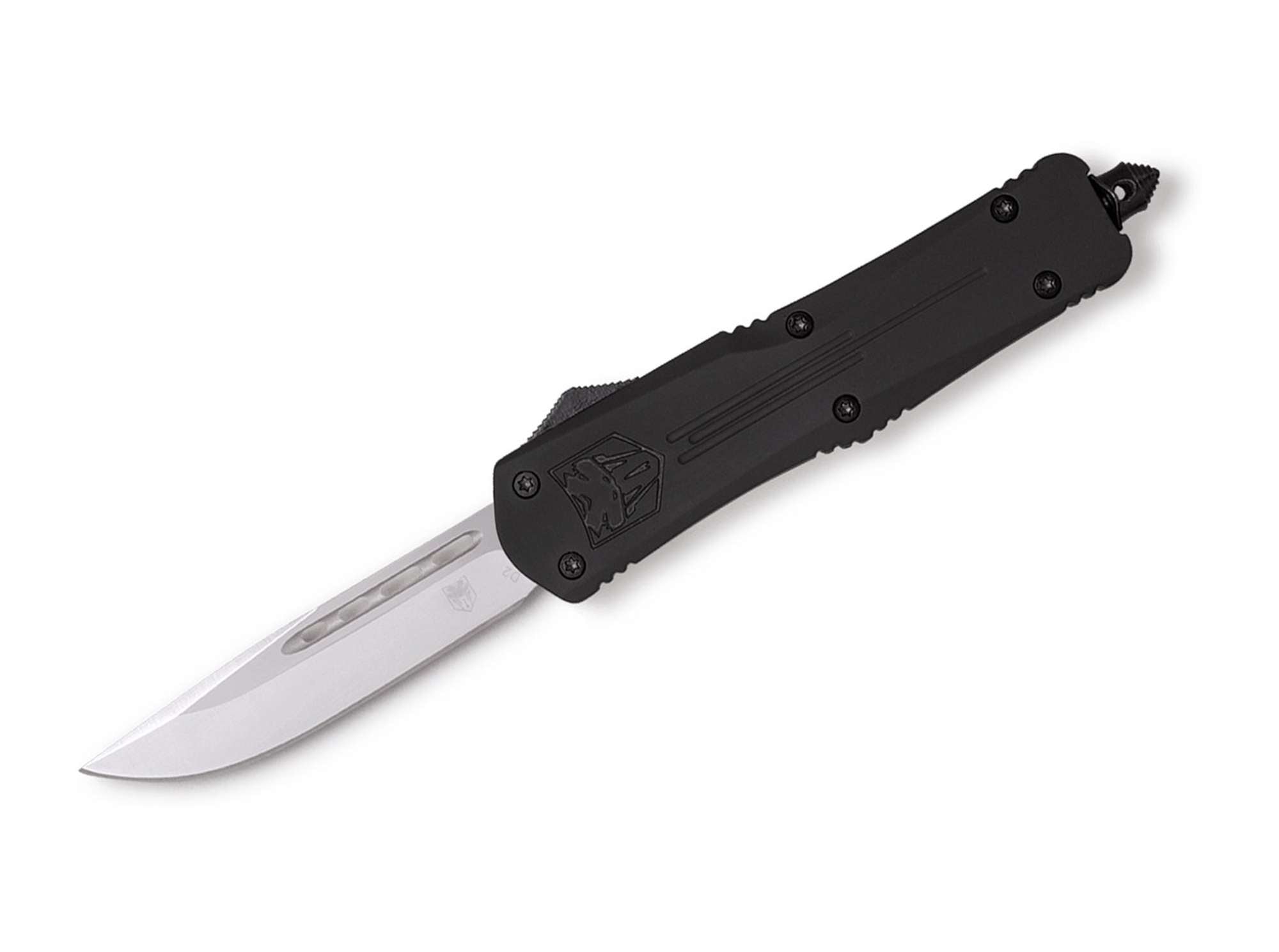 Briceag Large Grey FS-3 Drop CobraTec- Mecanism OTF, Lama Drop Point