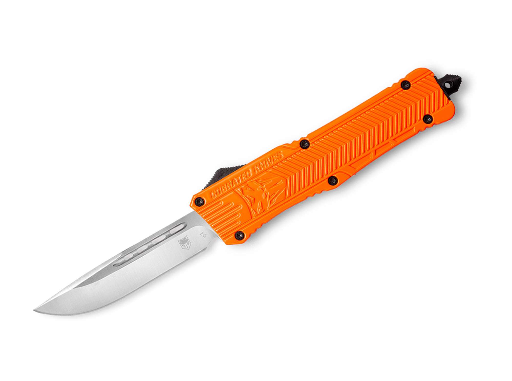 Briceag Large Orange CTK-1 Drop CobraTec- Lamă D2, Acționare OTF
