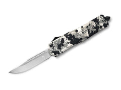Briceag Large Winter Digi Camo FS-3 Drop CobraTec- Mecanism OTF, Lama D2 Drop Point